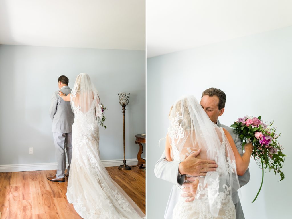 Intimate wedding at Mill Race Historical Village in Northville, MI