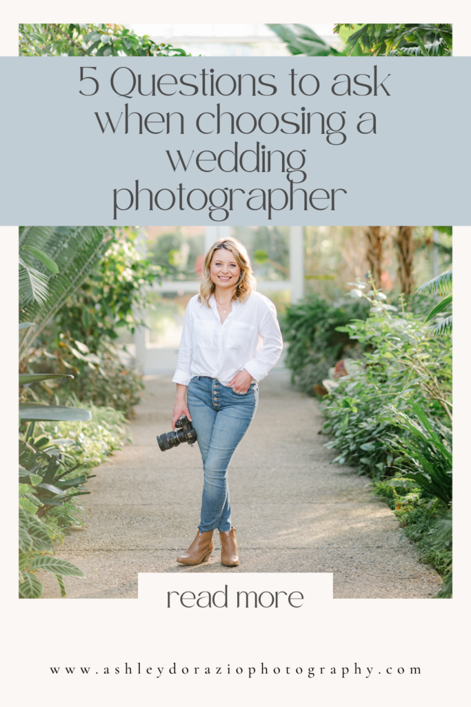 Choosing a wedding photographer